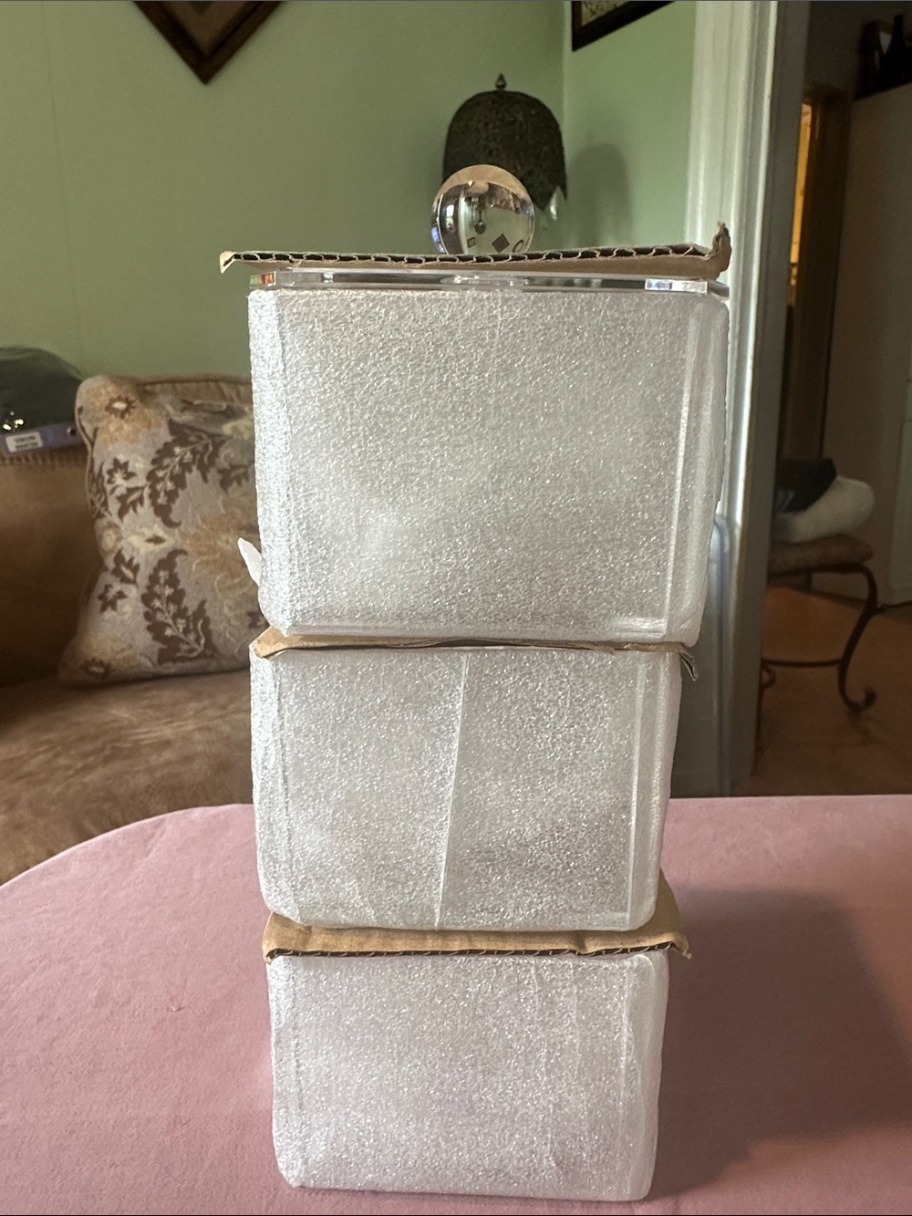 Avon Clear Acrylic 3-Stack Makeup Organizer